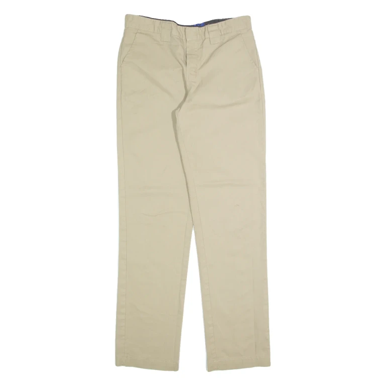 DICKIES Chino Womens Trousers Beige Regular Straight W28 L30