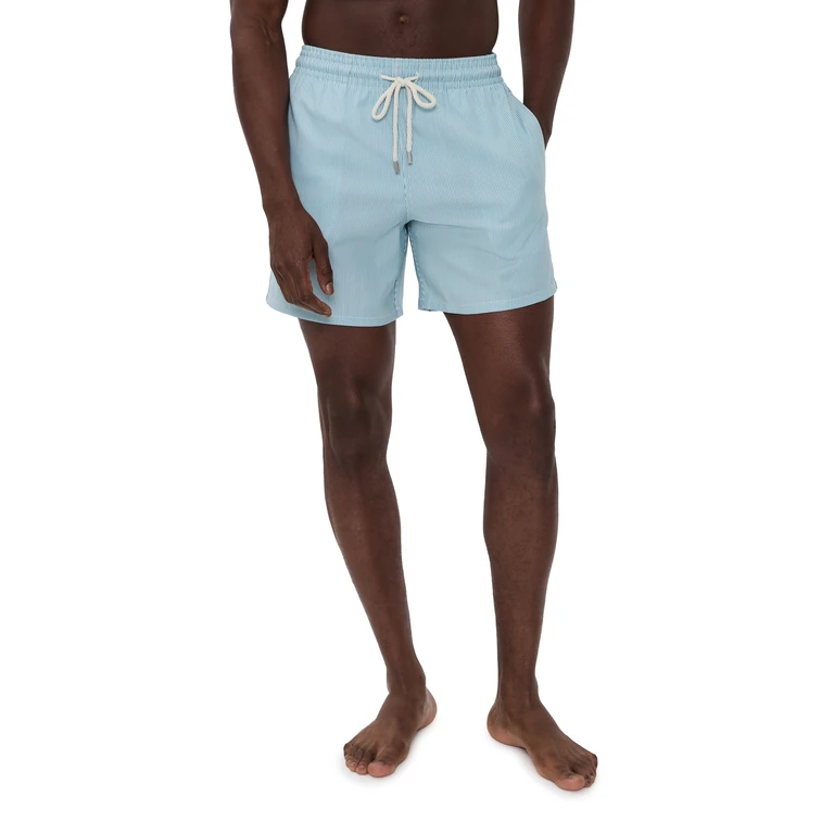 Vilebrequin Stripe Swim Shorts Topaz Blue XL