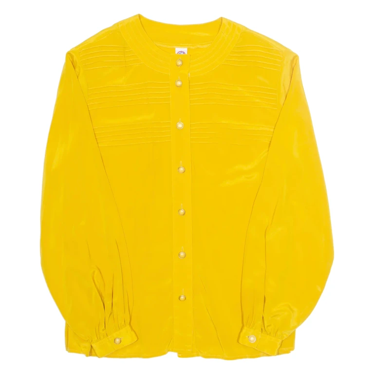 Womens Blouse Yellow Long Sleeve L