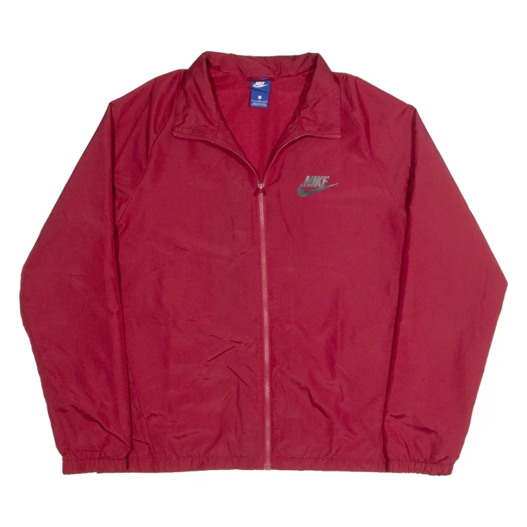 NIKE Mesh Lined Mens Jacket Red L