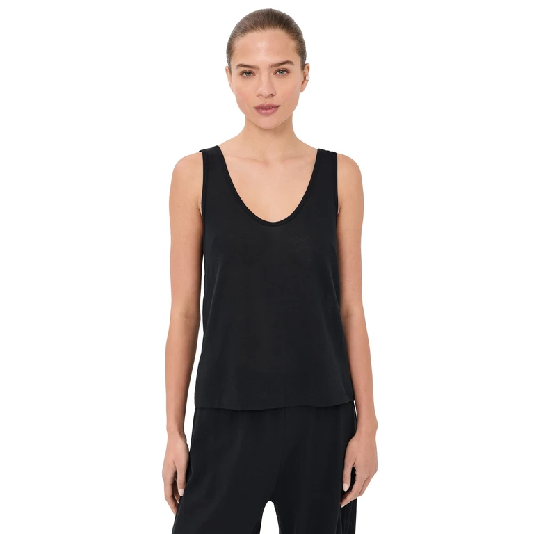 Bite Studios Cotton Crepe Tank Black L