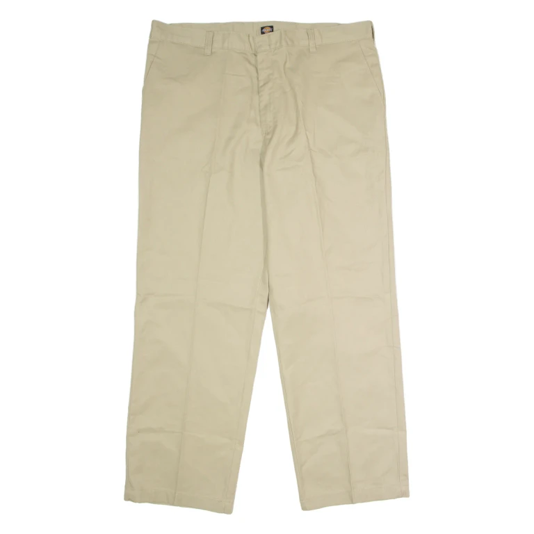 DICKIES Workwear Mens Trousers Beige Regular Straight W38 L30