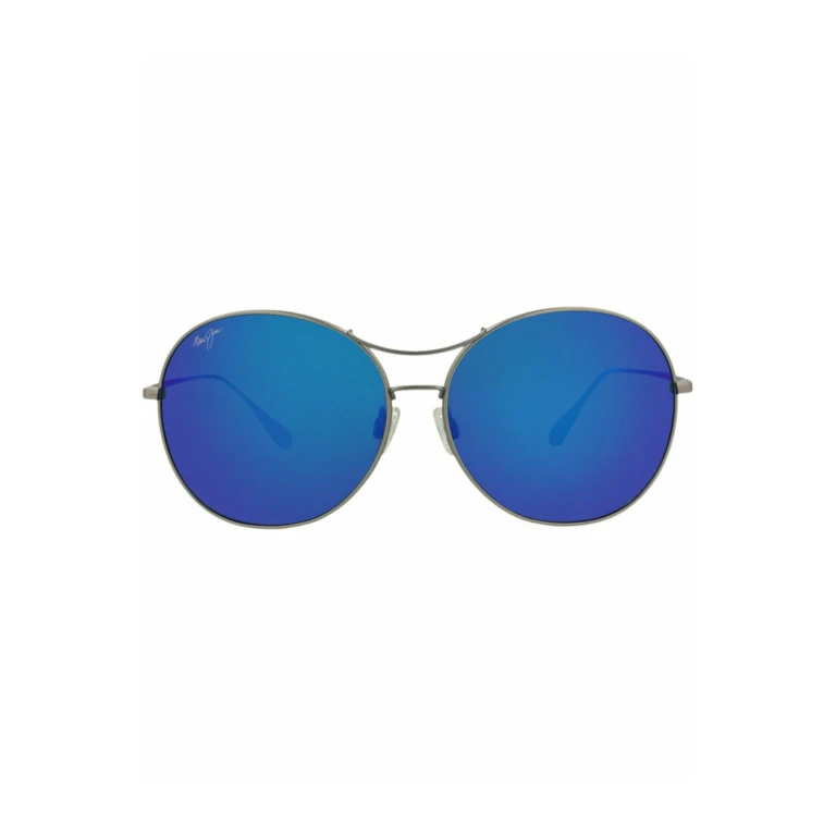 Round-Frame Titanium Sunglasses