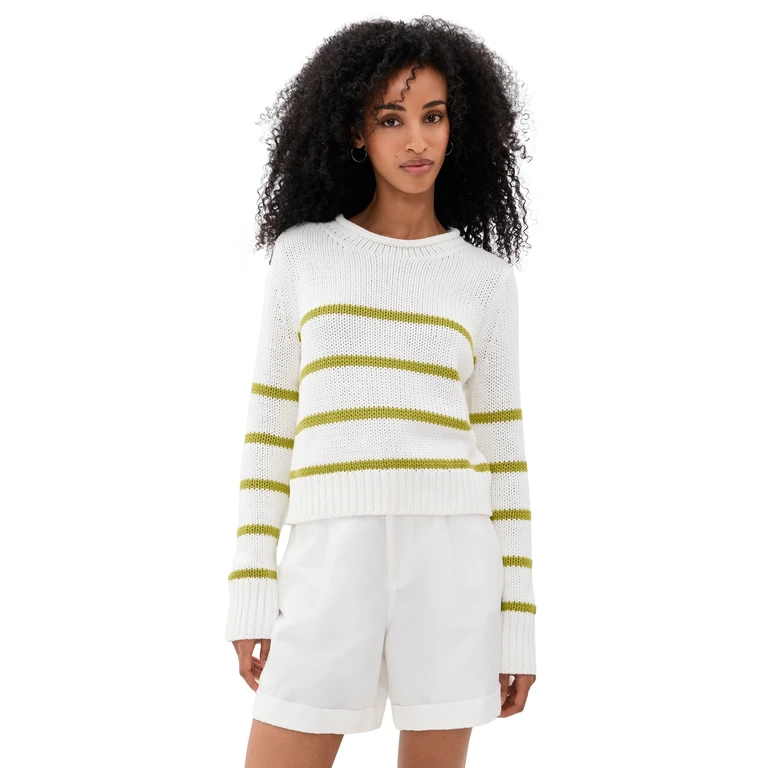 Mini Marina Sweater Cream/Key Lime XS