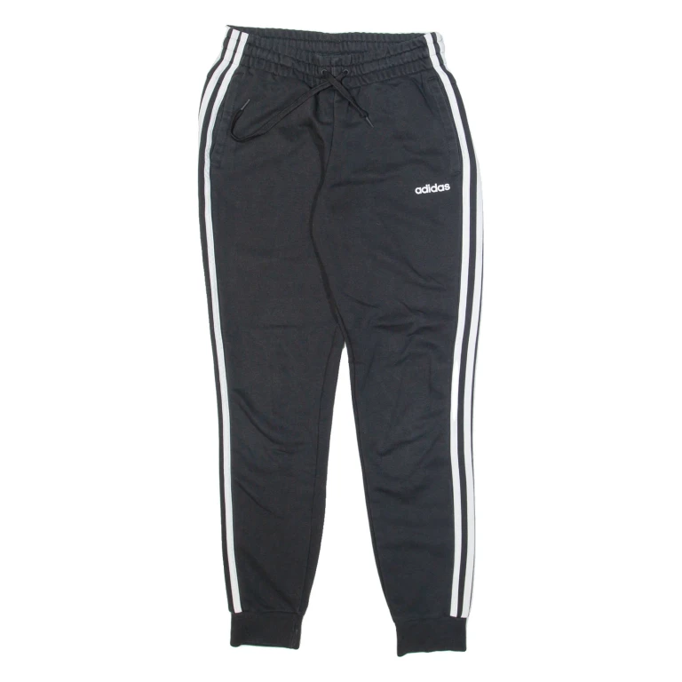 ADIDAS Mens Joggers Black Tapered S W26 L28