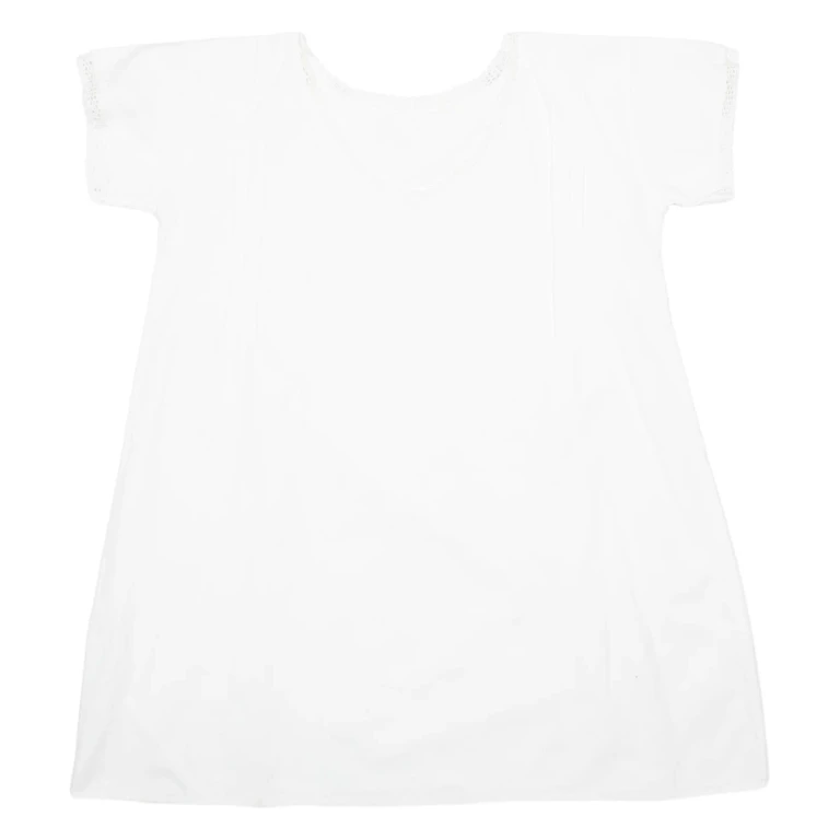 Womens Blouse White V-Neck M