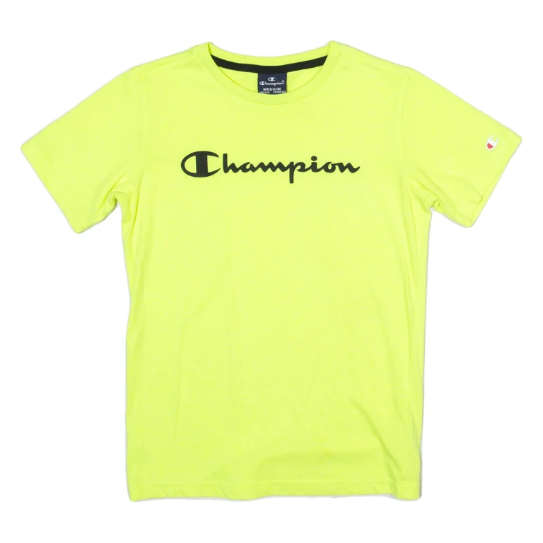 CHAMPION Boys T-Shirt Green M