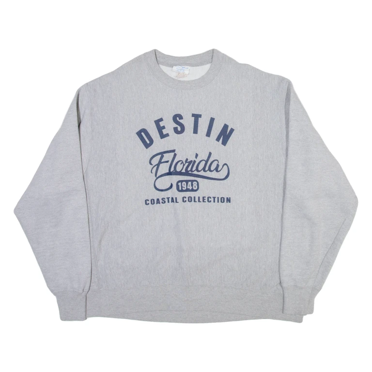 CHAMPION REVERSE WEAVE Florida Mens Sweatshirt Grey USA XL