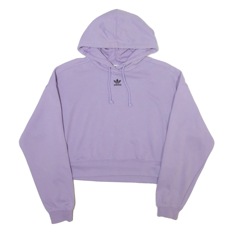 ADIDAS ORIGINALS Womens Purple Hoodie UK 10
