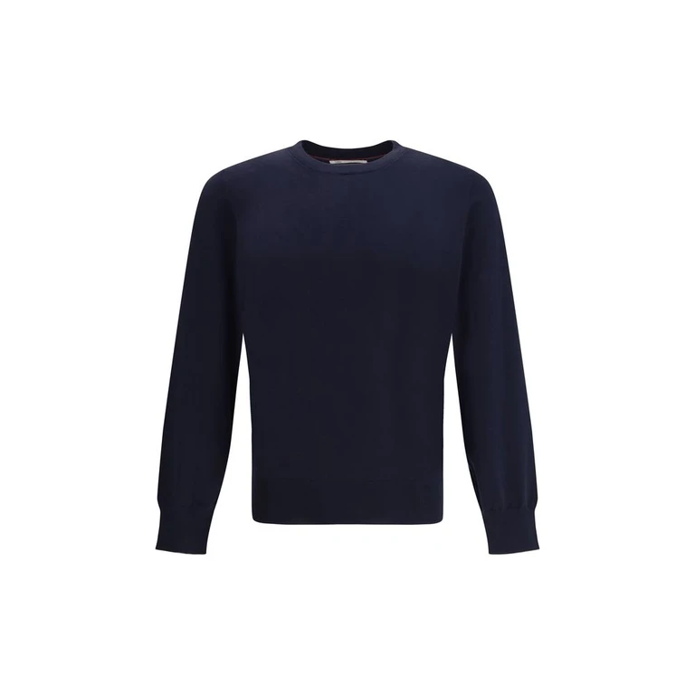 Brunello Cucinelli Blue Cotton Sweatshirt Clothing - Men