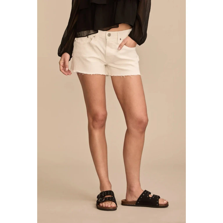 Women's Mid Rise Festival Short - White Lies Wash