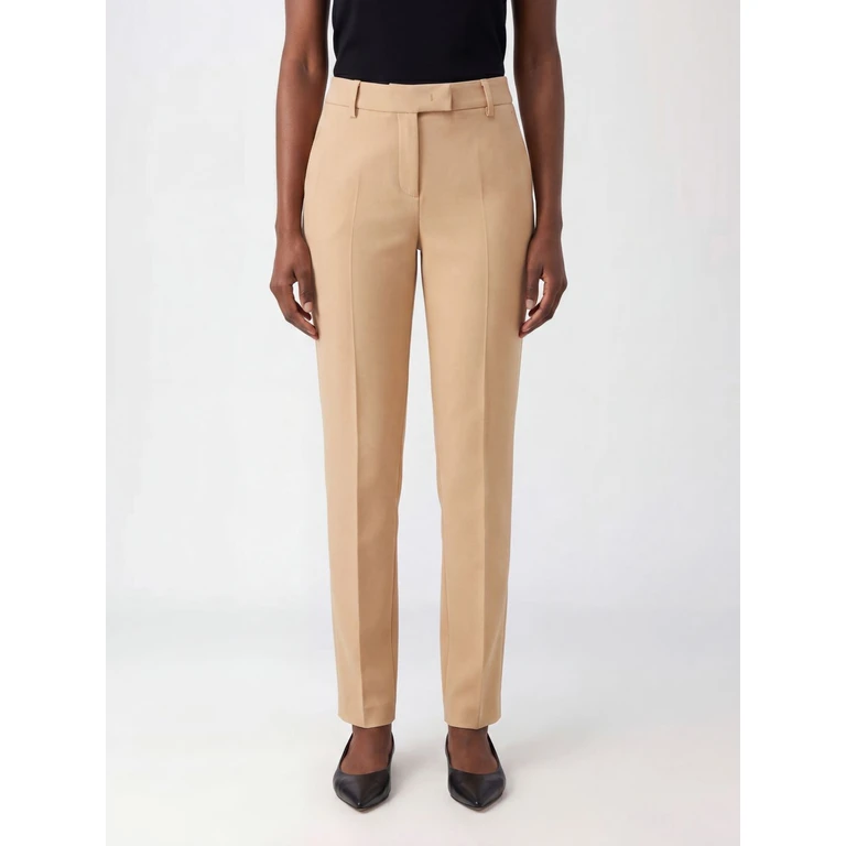 Slim Fit Technical Crêpe Chino Trousers with Belt Loops (CC837AC002820)