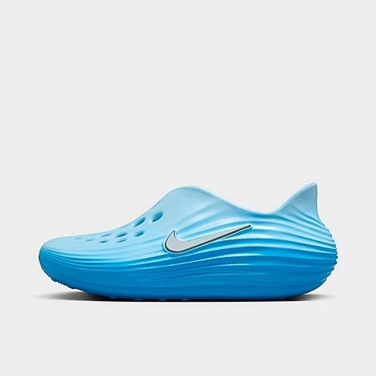 Big Kids ReactX Rejuven8 Recovery Casual Shoes in Glacier Blue/University Blue/Metallic Silver Size: 1.0