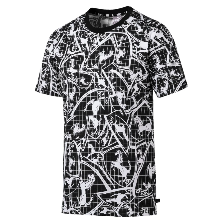 Men's Ferrari Aop Tee Tops