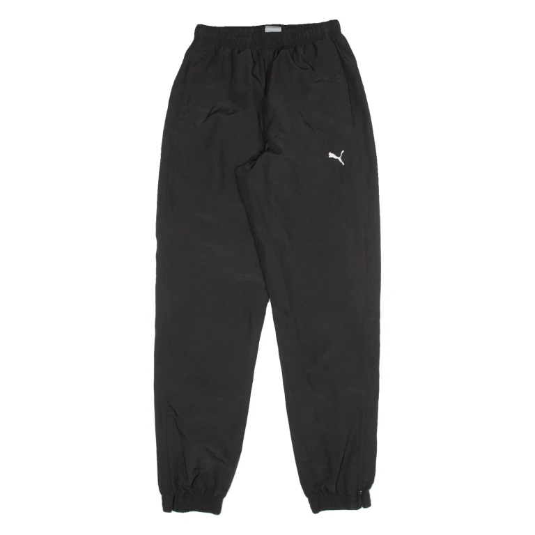 PUMA Mesh Lined Mens Joggers Black Tapered S W26 L32