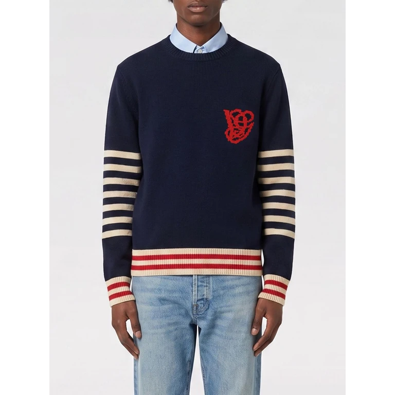 Sweater Men color Blue (8V3KC37GBATBLB)