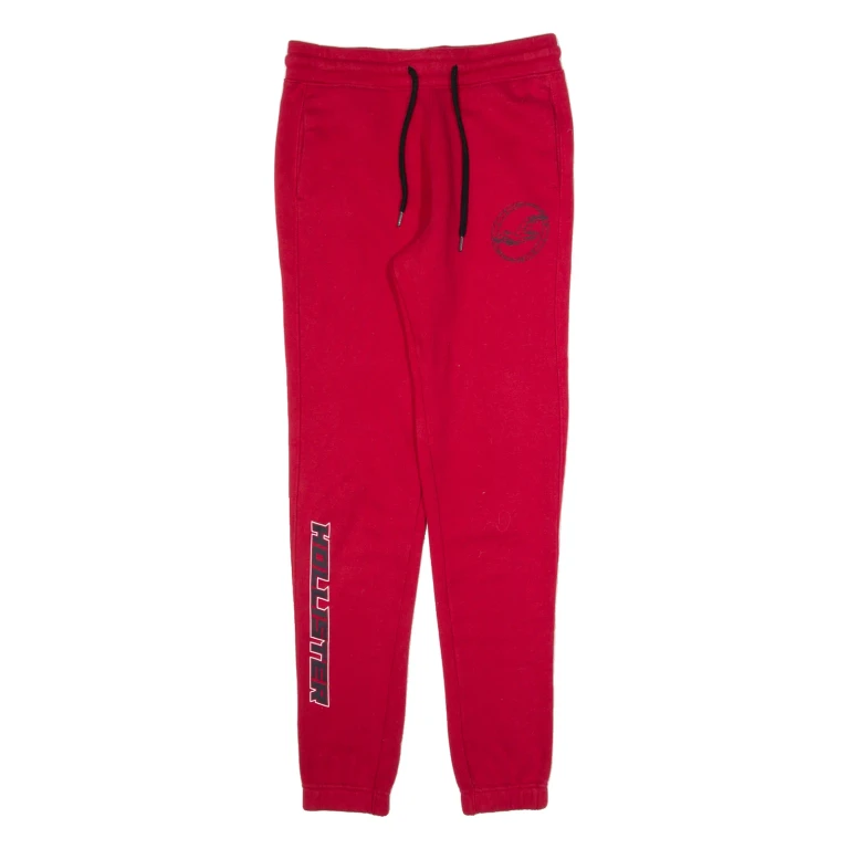 HOLLISTER Womens Joggers Red Tapered XS W28 L30