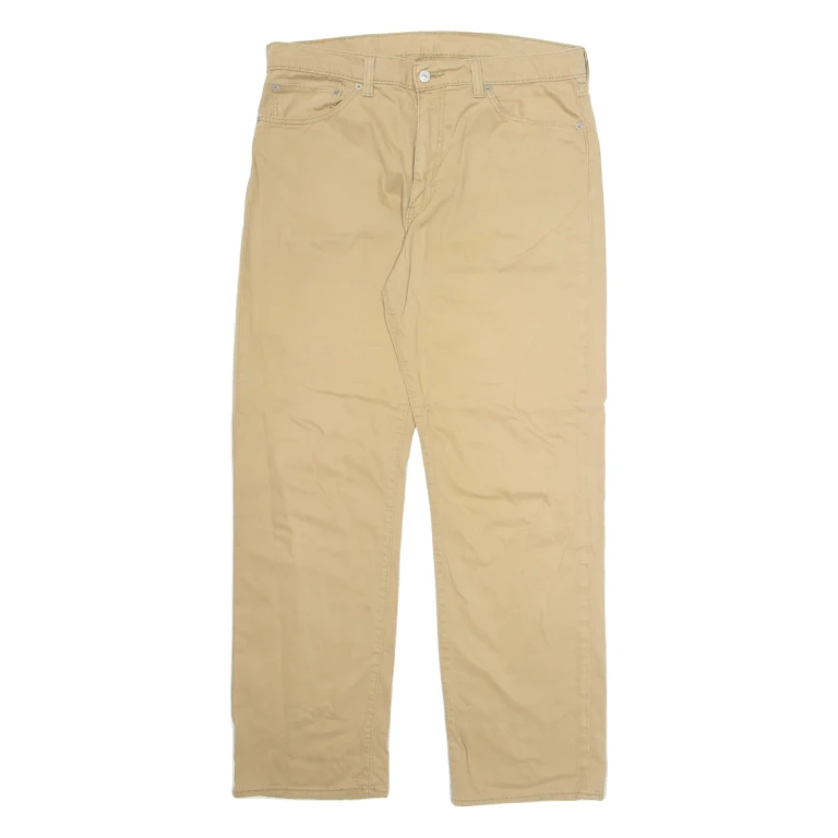 LEVI'S 751 Mens Trousers Beige Regular Wide-Leg W38 L32