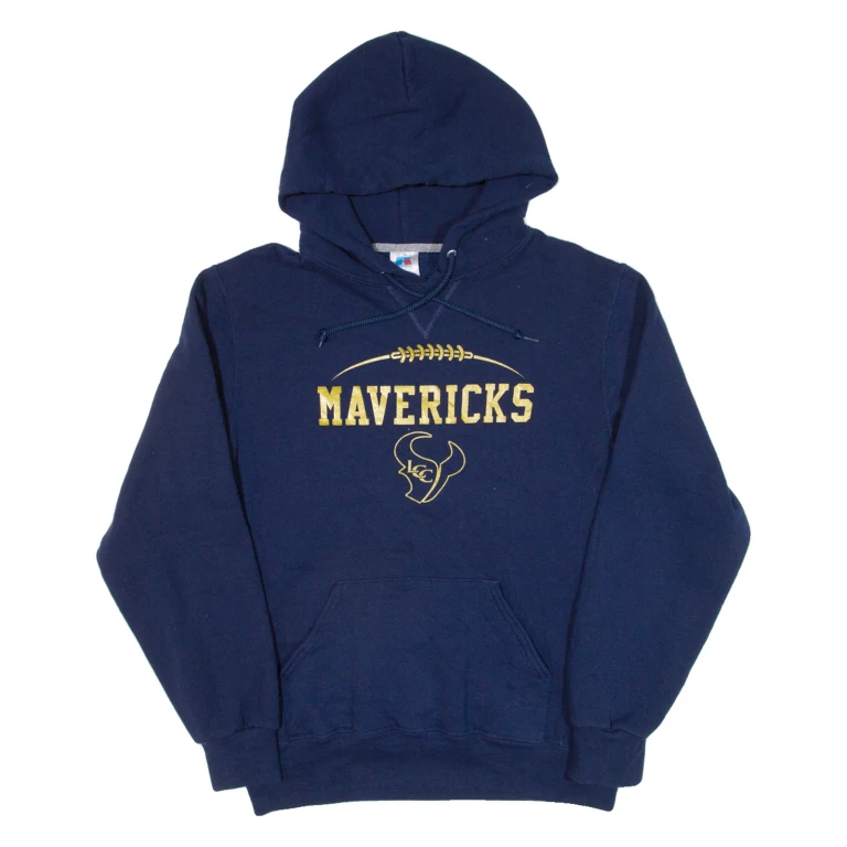 RUSSELL ATHLETIC Mavericks Mens Blue Hoodie USA M
