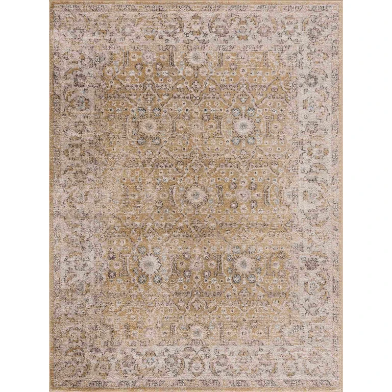 Anana Gold & Beige Area Rug - Clearance