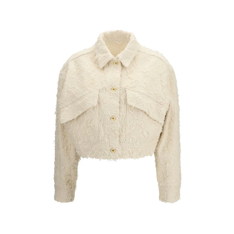 Brunello Cucinelli Beige Cotton Denim Jacket Clothing - Women