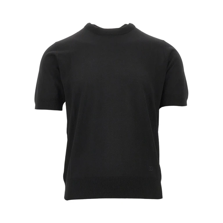 T-shirt masculina Dolce & Gabbana em seda com gola redonda