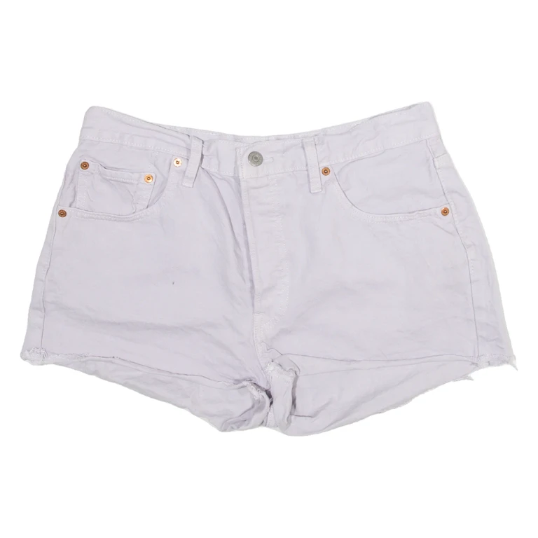 LEVI'S 501 Womens Denim Shorts Purple M W30