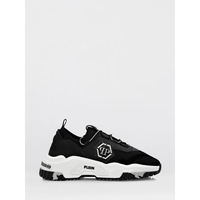 Low Top Viscose Jersey Sneakers with Hexagon Logo and Notched Sole (AABSUSC0248PTE003N02)
