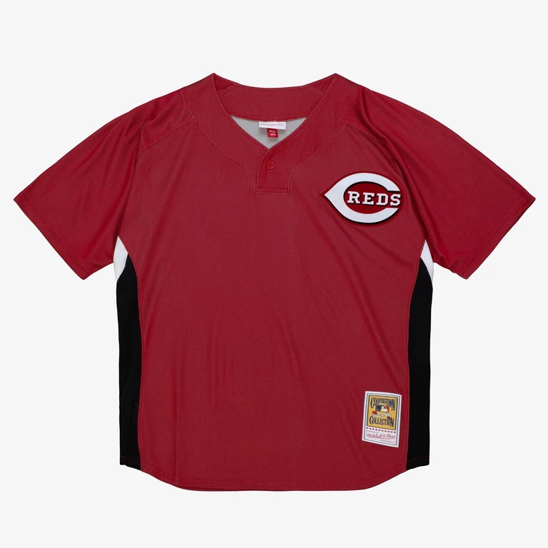 Men's MLB Authentic Bp Pullover Jersey Reds 2007 Ken Griffey Jr Jerseys
