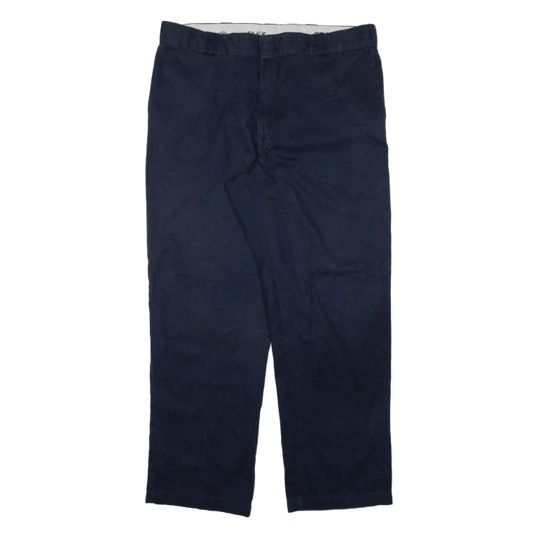 DICKIES Mens Trousers Blue Regular Straight W40 L32