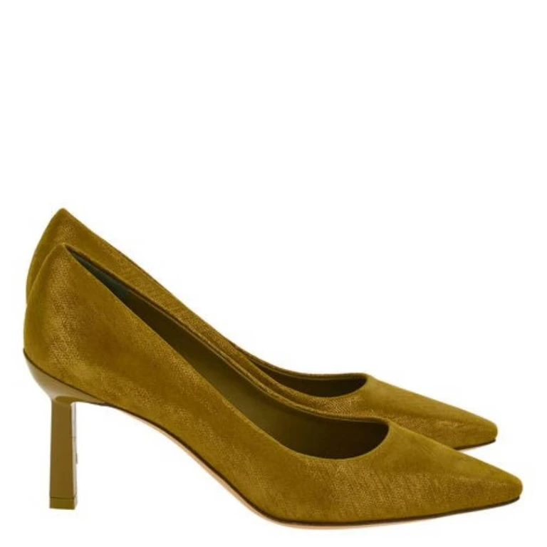 Ferragamo Justina 70 Pointed-Toe Pumps, Size 7 C