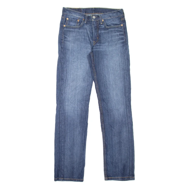 LEVI'S 514 Jeans Mens Blue Slim Straight Stone Wash W29 L32