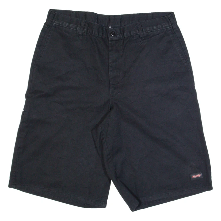 DICKIES Mens Workwear Shorts Black L W36