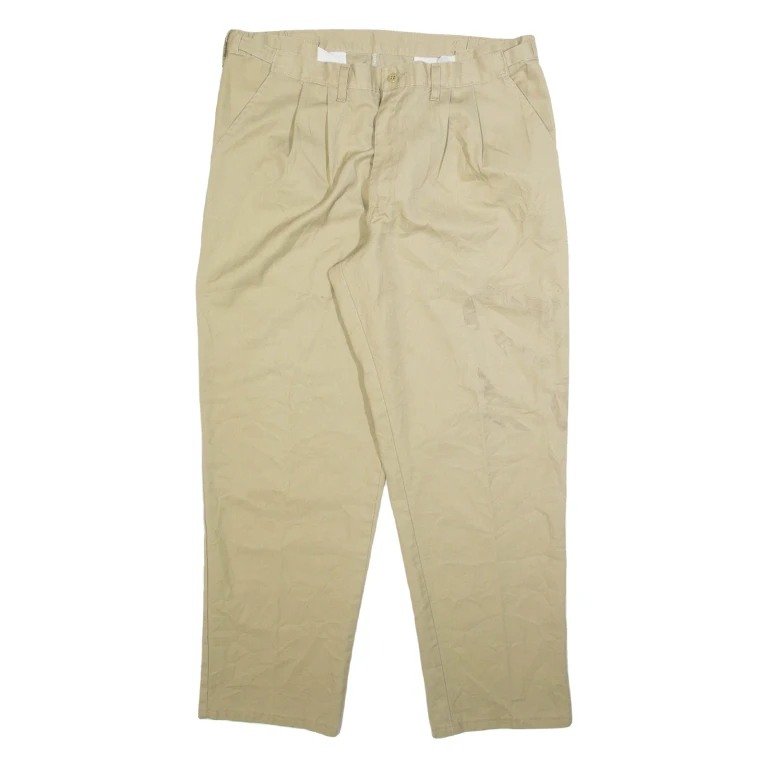 DICKIES Mens Trousers Beige Relaxed Tapered W36 L29