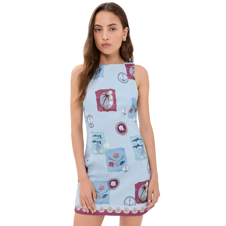 Kivari Sintra Mini Dress Blue 14