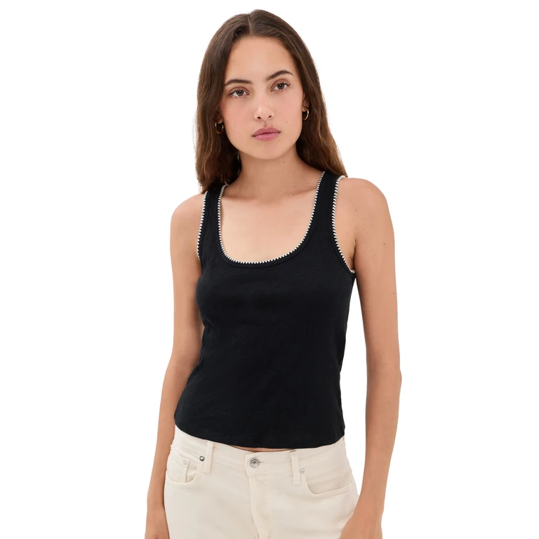 Z Supply Julian Crochet Tank Black XS