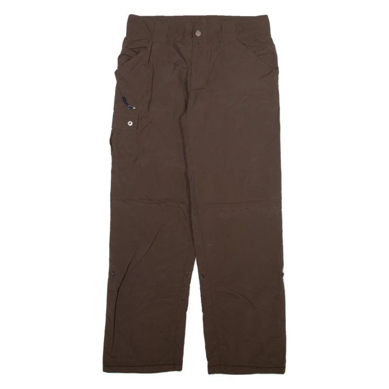COLUMBIA Womens Trousers Black Relaxed Straight Nylon W30 L29