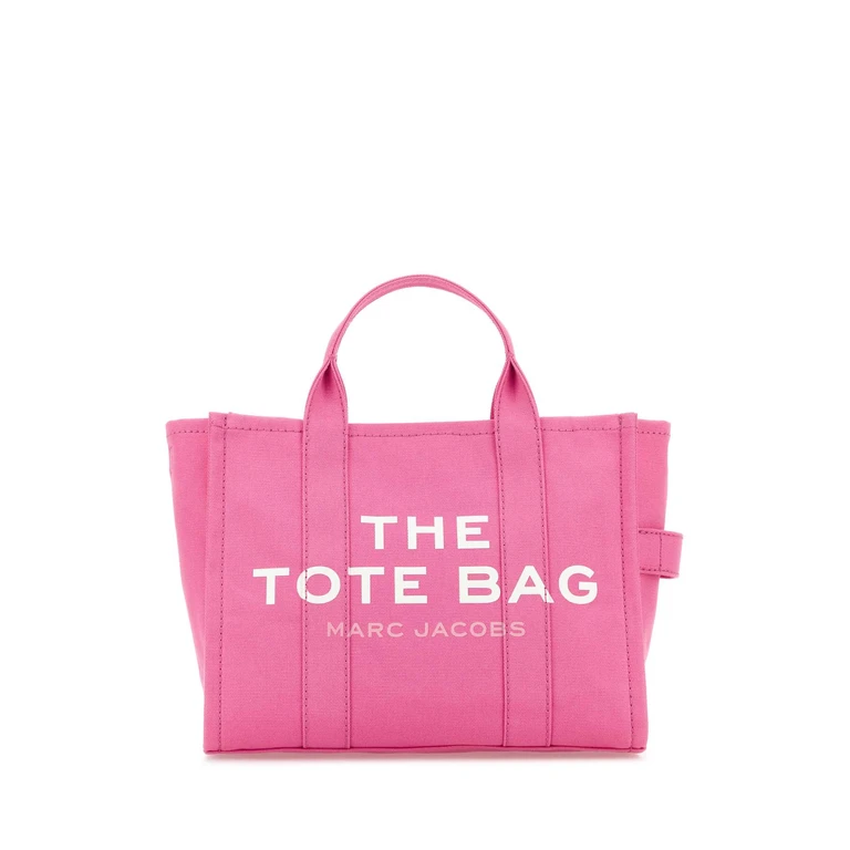 Dark Pink Canvas Medium The Tote Bag Handbag Bowpink Borse A Mano - Women