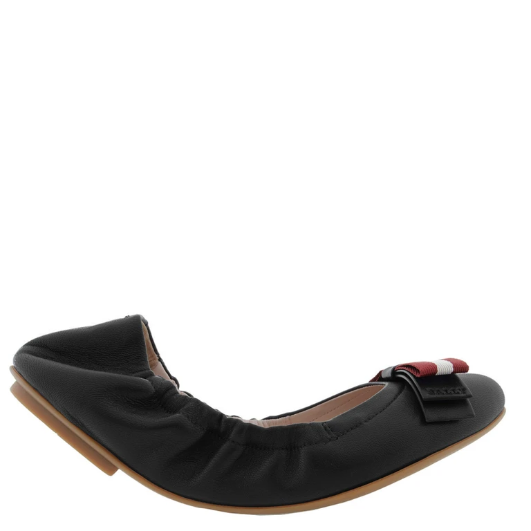Bally Beata Leather Ballerina Flats