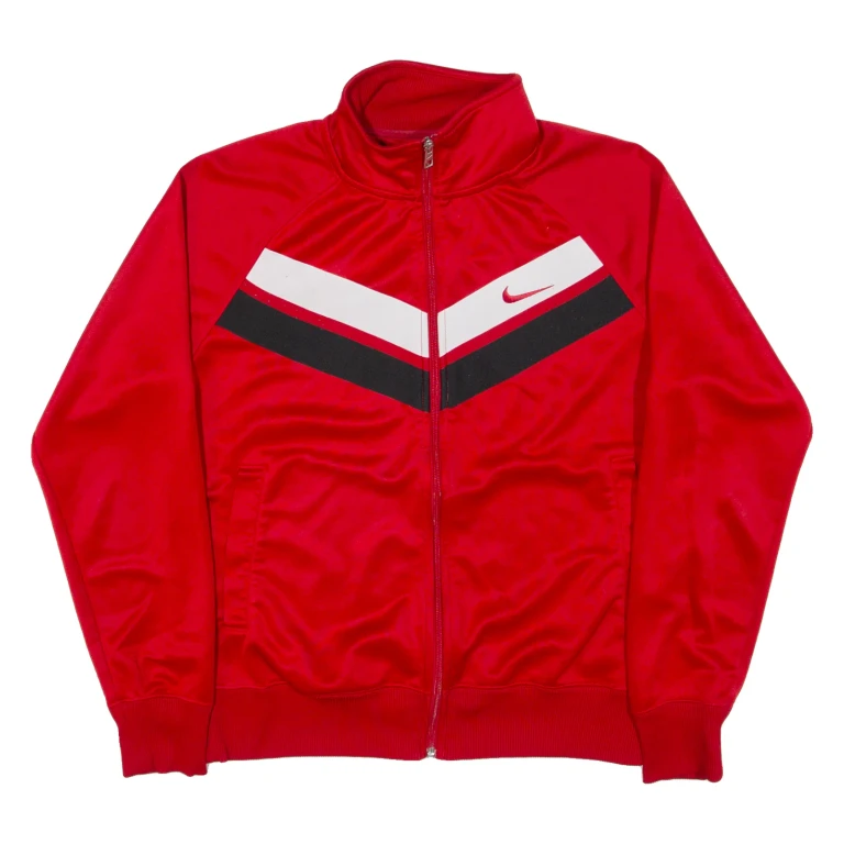 NIKE Mens Track Jacket Red M