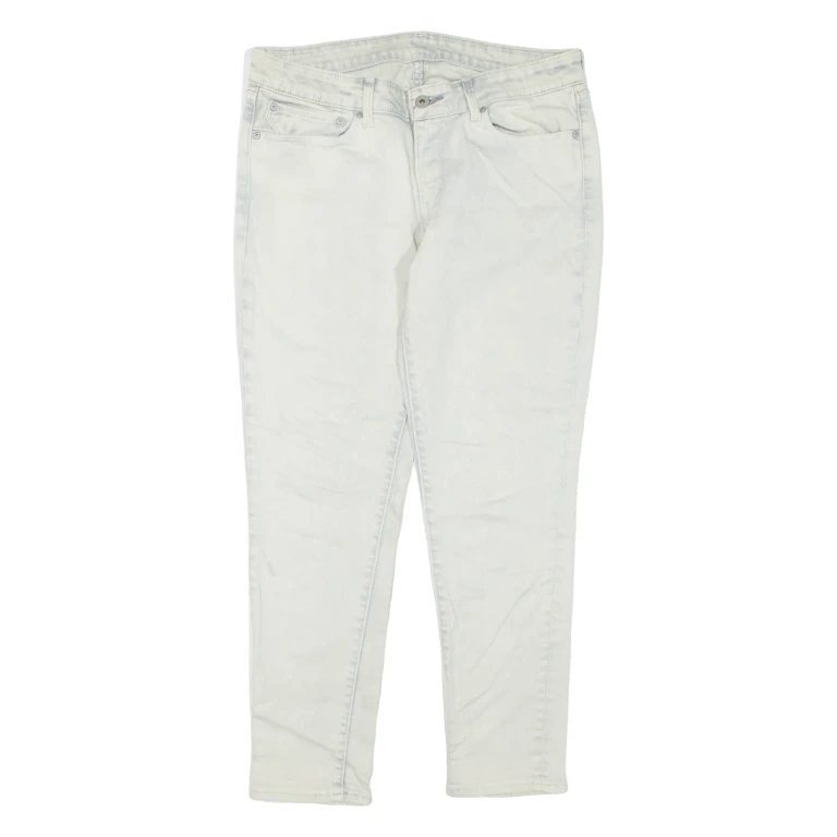 LEVI'S Womens Jeans White Regular Skinny W32 L28
