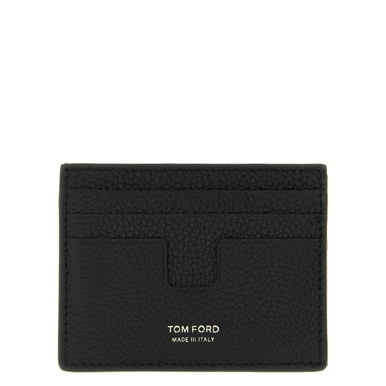 Tom Ford Black Calfskin Cardholder Accessory - Men