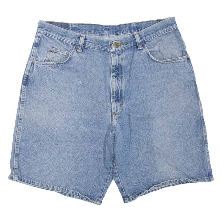 WRANGLER Mens Denim Shorts Blue L W36