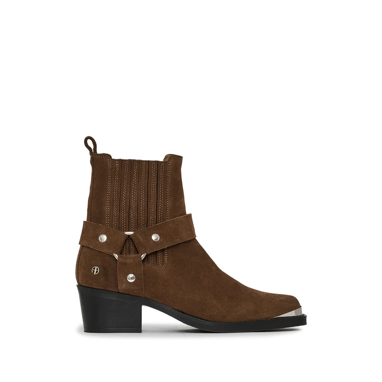 Mid Biker Boots - Tobacco