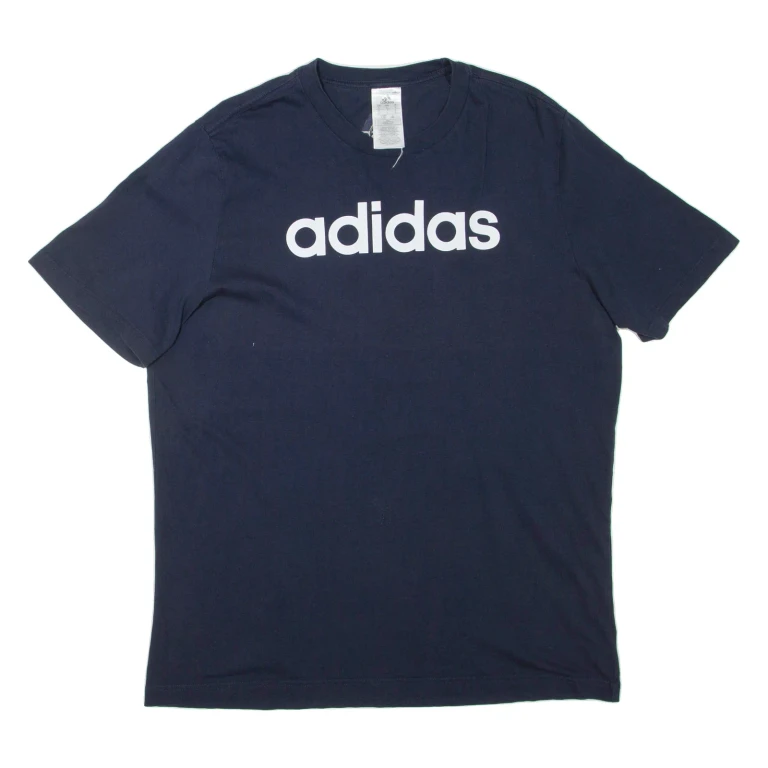 ADIDAS Mens T-Shirt Blue L