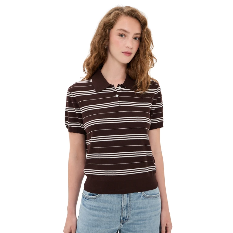 o. p.t Tate Top Coffee Stripe L