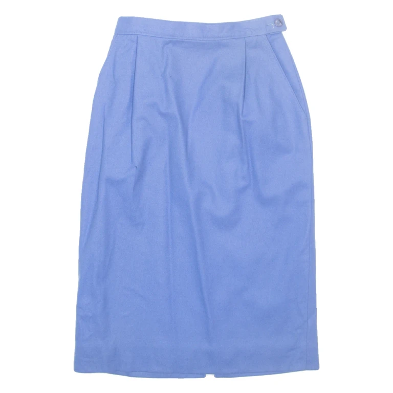 PENDLETON Womens Pencil Skirt Blue Midi Wool XXS