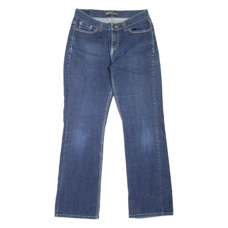 LEVI'S 529 Curvy Womens Jeans Blue Regular Bootcut Stone Wash W28 L32