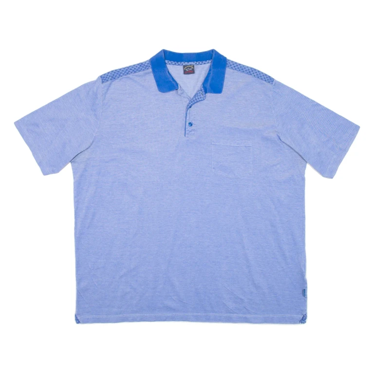 PAUL & SHARK Mens Polo Shirt Blue 2XL