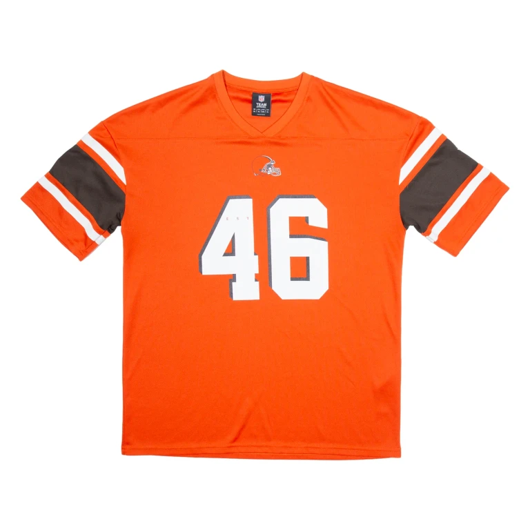NFL 46 Cleveland Browns Mens Jersey Orange USA V-Neck XL